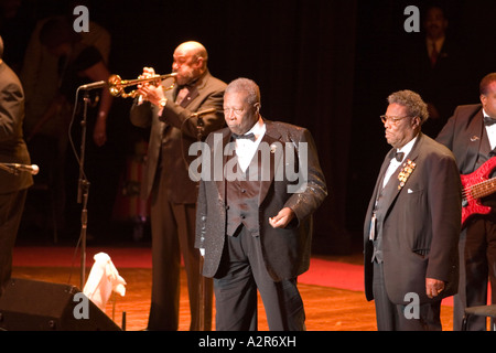 B B King bei seinem 80 Geburtstagskonzert in Lansing MI Stockfoto