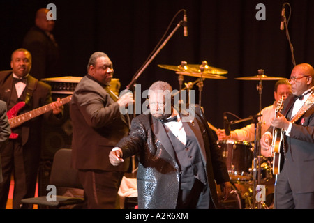 B B King bei seinem 80 Geburtstagskonzert in Lansing MI Stockfoto