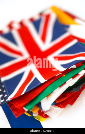 Fahne Flaggen Union Jack Großbritannien rot weiß und blau British Stockfoto