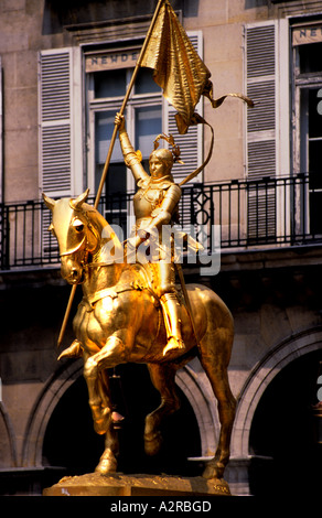 Frankreich Paris Jeanne d ' Arc Jeanne d ' Arc Gold Jeanne d ' Arc 1412-1431 The Maid von Orléans - Anglo-französischen hundert Jahre Krieg Stockfoto