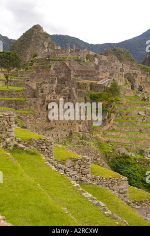 Blick auf Machu Picchu Website Peru Stockfoto