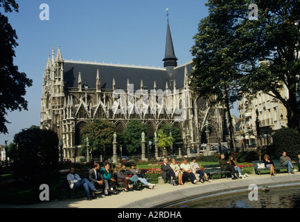 Bruxelles-Brussel Notre Dame des Victoires du Sablon Stockfoto