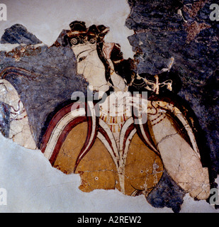 Athen unter freiem Himmel Details aus dem Palast in Tiryns, 13. Jahrhundert v. Chr. griechische Griechenland Stockfoto