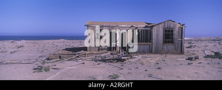 Namibia Bauruinen an Hingabe Diamant Bergbaustadt Elizabeth Bay Namibia Stockfoto