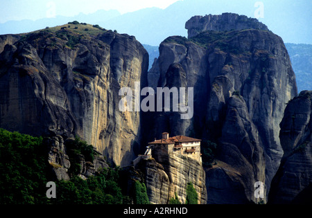 Roussanou Kloster Meteora-Griechenland Stockfoto