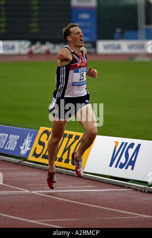 Paralympic World Cup 07 05 2006 Manchester regionale Arena Danny Kisten belegte die Männer T46 800m Stockfoto