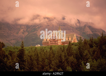 Prince Of Wales Hotel, National Historic Site - Waterton Lakes National Park, Alberta, Kanada - Kanadische Rockies Stockfoto