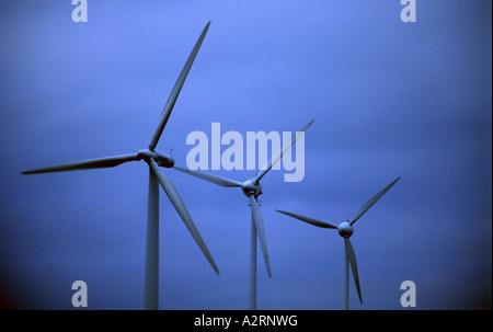 Windkraftanlagen in Lichtenau-Asseln Windpark, Nordrhein-Westfalen Deutschland, Europas größte Binnenland Windpark. Stockfoto