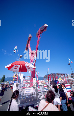 Skymaster Vergnügungspark Playland, Pacific National Ausstellung (PNE), Vancouver, BC, Britisch-Kolumbien, Kanada Stockfoto
