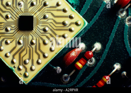 Nahaufnahme von Computer-Platine Stockfoto