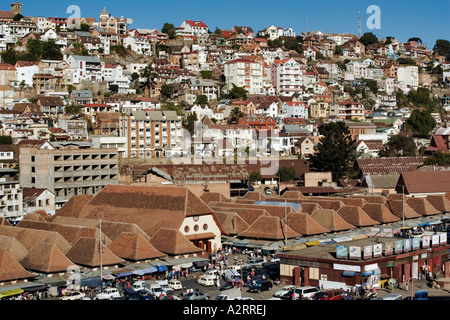 Antananarivo, die Stadt der tausend ist die Hauptstadt Madagaskars mit einer Bevölkerung von 1 403 449 Madagaskar Stockfoto