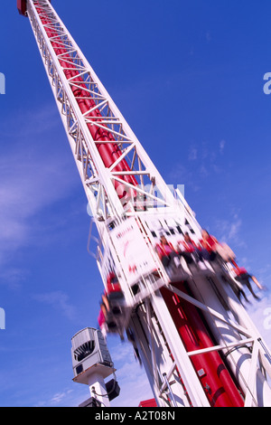 Hellevator Vergnügungspark Playland, Pacific National Ausstellung (PNE), Vancouver, BC, Britisch-Kolumbien, Kanada Stockfoto