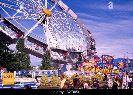 Enterprise-Vergnügungspark im Playland, Pacific National Ausstellung (PNE), Vancouver, BC, Britisch-Kolumbien, Kanada Stockfoto