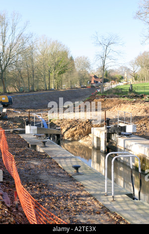Wey und Arun Canal Loxwood UK Dezember 2006 Stockfoto