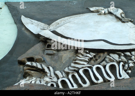 Detail eines Denkmals, Centenario Plaza in Guayaquil, Ecuador. Stockfoto