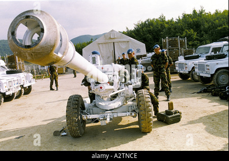 Zentral-Bosnien Juni 1995 britische Soldaten Stockfoto