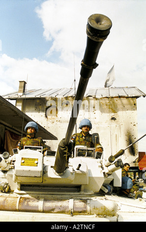 Zentral-Bosnien Juni 1995 britische Soldaten Stockfoto