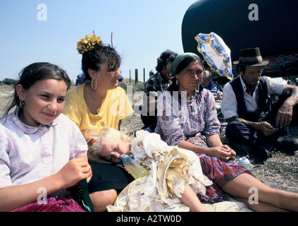 Roma Roma-Familie Rawlings Familie 1990 Stockfoto