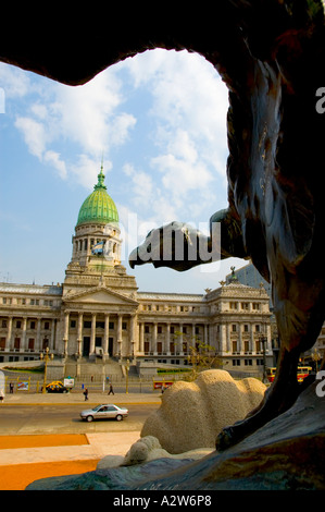 Stock Foto von Congreso Nacional Buenos Aires Argentinien Condor mit offenen Flügeln Stockfoto