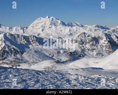 VAL d ' Isere, Französische Alpen. Foto David Gale Stockfoto