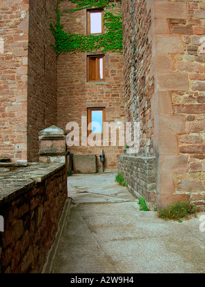 Castell de Cardona einer beeindruckenden neunten Jahrhundert Festung dominiert das Tal des Flusses Cardoner Barcelona Spanien Stockfoto