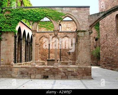 Castell de Cardona einer beeindruckenden neunten Jahrhundert Festung dominiert das Tal des Flusses Cardoner Barcelona Spanien Stockfoto