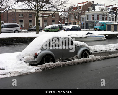 Niederländische Winter in Haarlem Stockfoto