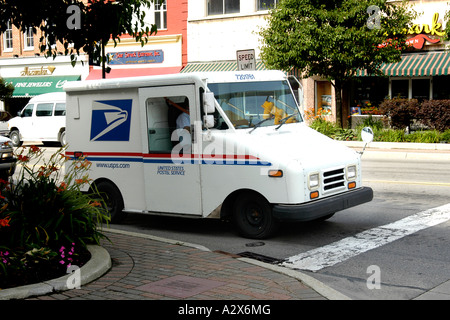 Ein Lieferfahrzeug Grumman LLV US-Mail-Dienst. Stockfoto