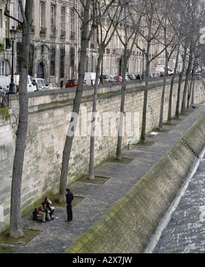 Ile Saint Louis genannt auch Ile De La Cite Stockfoto