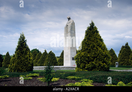 Der brütende Soldat, Vancouver Ecke Memorial, Belgien, zum Gedenken an den Kanadier Stockfoto