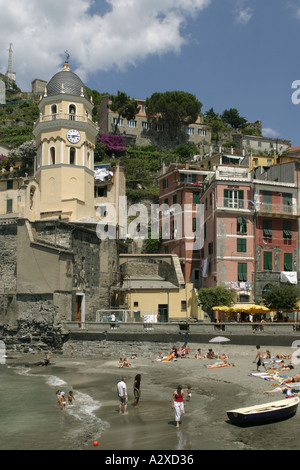 Italien-Vernazza Stockfoto