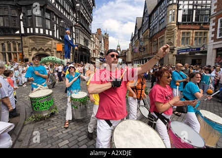 Sommer Uhr Parade in Chester, Cheshire, England, Vereinigtes Königreich Stockfoto