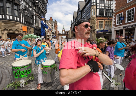 Sommer Uhr Parade in Chester, Cheshire, England, Vereinigtes Königreich Stockfoto