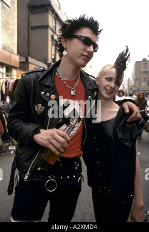 Punks in Notting Hill Carnival Stockfoto