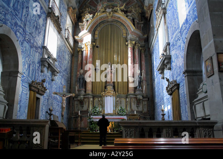 Populo Kirche in der Stadt Braga, Minho, Portugal. Manierismus, Rokoko und neoklassische Architektur. Stockfoto