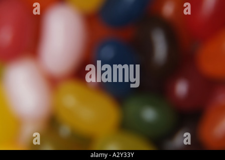 Jelly Beans absichtlich unscharf Stockfoto