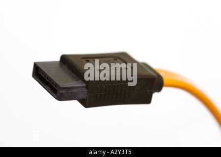 Serial ATA (SATA) Kabel Nahaufnahme Stockfoto