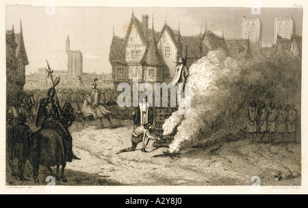 Jacques De Molay Burns Stockfoto