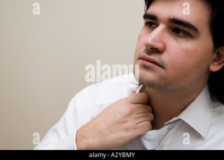 Betonte Geschäftsmann Stockfoto