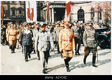 Mussolini Hitler Stockfoto