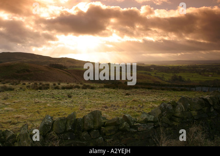 Talkin verliebte sich in den North Pennines Bereich der hervorragenden natürlichen Schönheit, Cumbria Stockfoto