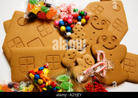 Bild ein Lebkuchen-Haus-kit Stockfoto