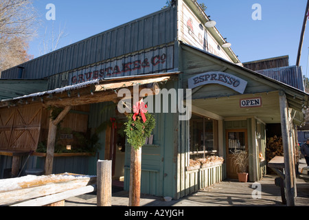 Bild eines kleinen Stadt Land Espresso Shop Stockfoto