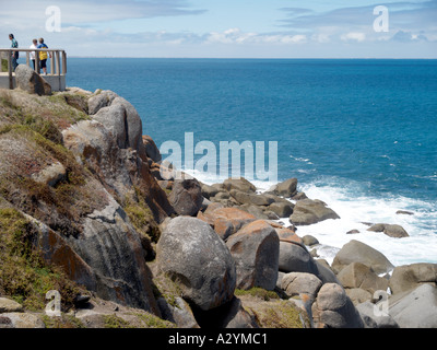 Encounter Bay ab Granite Island Fleurieu Peninsula south australia gesehen Stockfoto