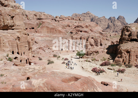 Alte Gräber, Petra, Jordanien, Naher Osten Stockfoto