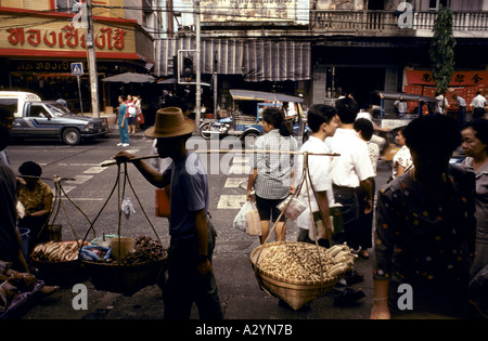 Straßenhändler in China Town in Bangkok, Thailand Stockfoto