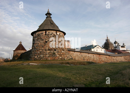 Solovetsky Kloster, große Solovetsky Island, weißes Meer, Russland Stockfoto