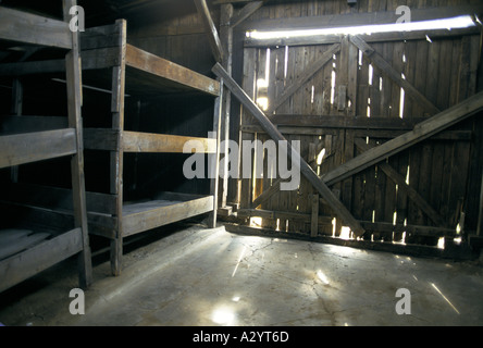 Polen Auschwitz-Birkenau Gedenkstätte für den Holocaust. Zweiten camp, Innenräume Stockfoto