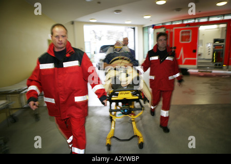 DEU-Deutschland Unfall Einheit Notaufnahme eines Krankenhauses Stockfoto