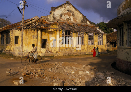 Sri Lanka Krieg Leben in den Trümmern des Krieges geplagten Jaffna 1990 Stockfoto